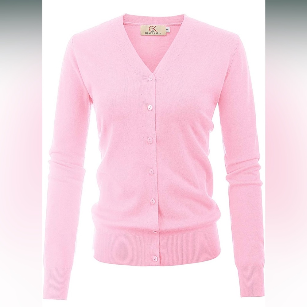 Grace Karin Pink Cardigan